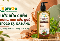 Nước Rửa Chén HeroGo Hương Quế Bạc Hà Tại Đà Nẵng – Hỗ Trợ Sạch Dầu Mỡ, Thơm Dịu Gian Bếp