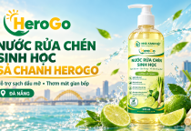 Nước Rửa Chén Sinh Học Sả Chanh HeroGo Tại Đà Nẵng – Hỗ Trợ Làm Sạch Dầu Mỡ, Thơm Mát Gian Bếp