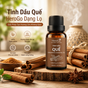 Tinh Dầu Quế Treo Phòng HeroGo – Tạo Hương Thơm Dễ Chịu