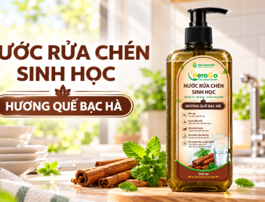 Nước Rửa Chén Hương Tinh Dầu Quế HeroGo Tại TP.HCM – Hỗ Trợ Sạch Dầu Mỡ, Thơm Dịu Gian Bếp