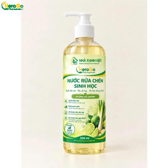 Nước Rửa Chén Sinh Học Sả Chanh HeroGo