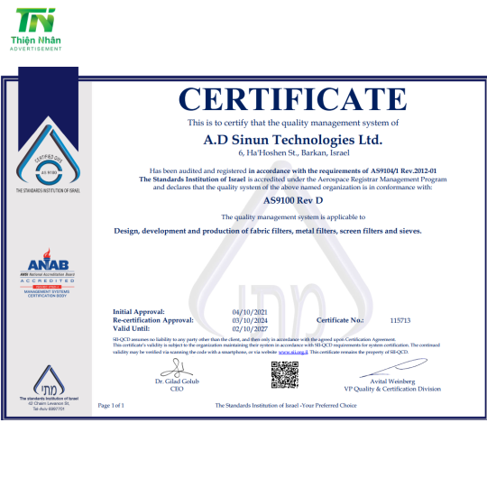  Lọc không khí AGAVI – Công nghệ Israel 